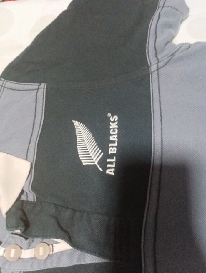 Tee shirt Polo manches courtes homme Adidas x All Black rétro vintage sport rugby taille XS / S - photo numéro 4