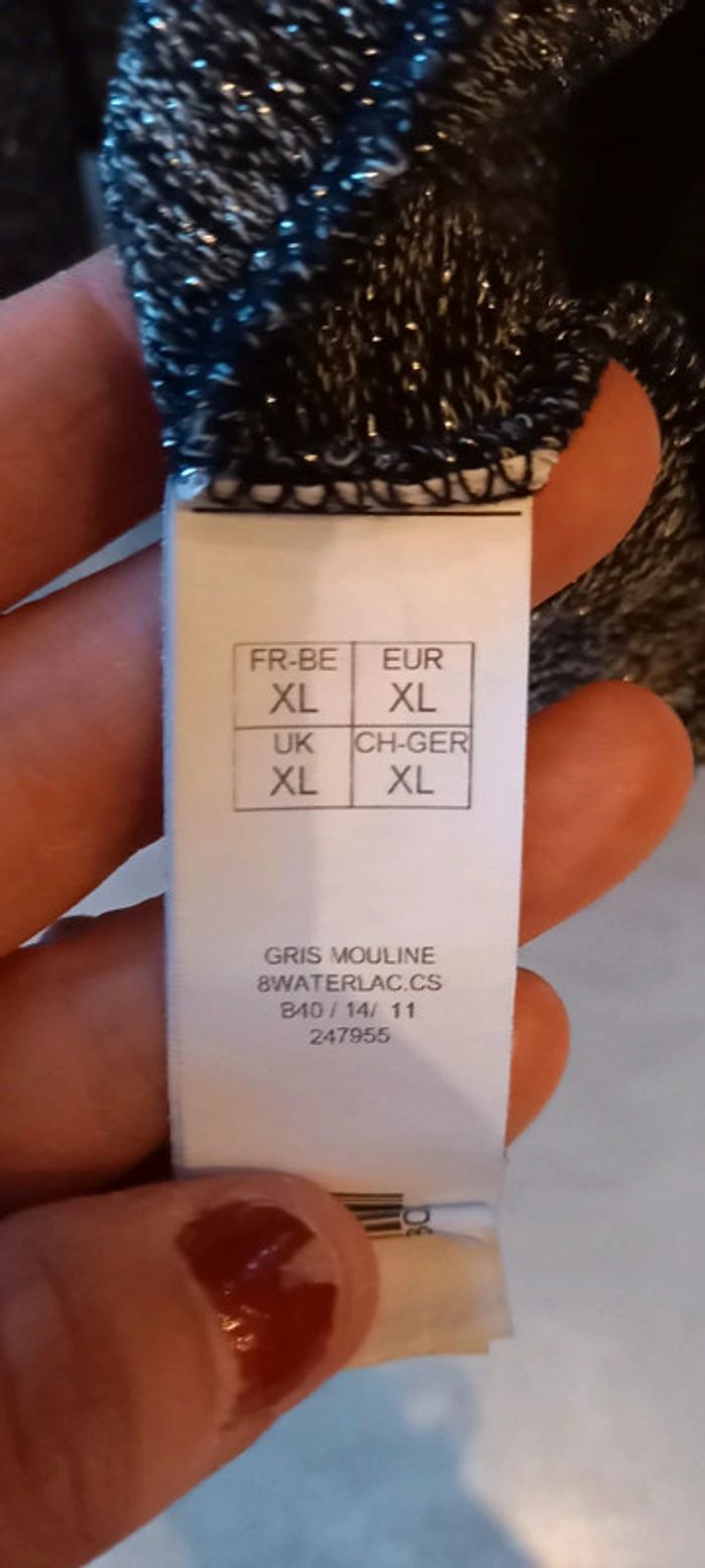Gillet gris et noir XL - photo numéro 3