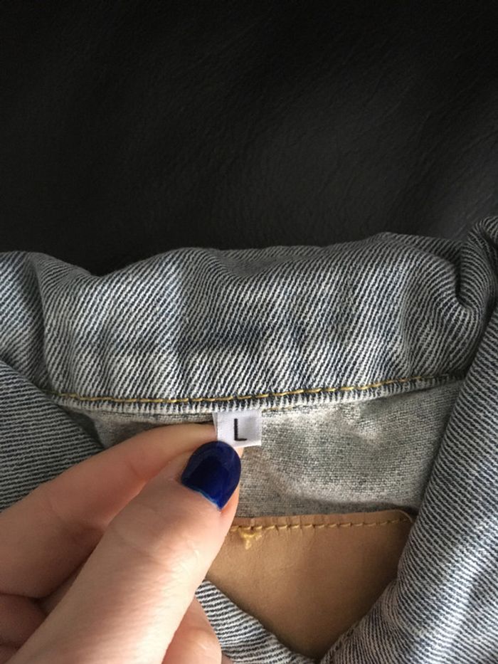 Blouson en denim avec boutons - bleu clair - photo numéro 3