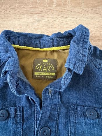 Chemisette couleur jean