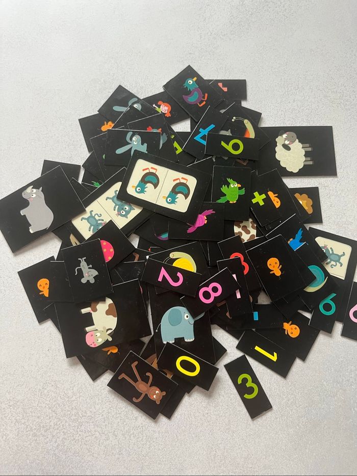 Lot de 94 magnets frigo  chiffres et animaux - photo numéro 3