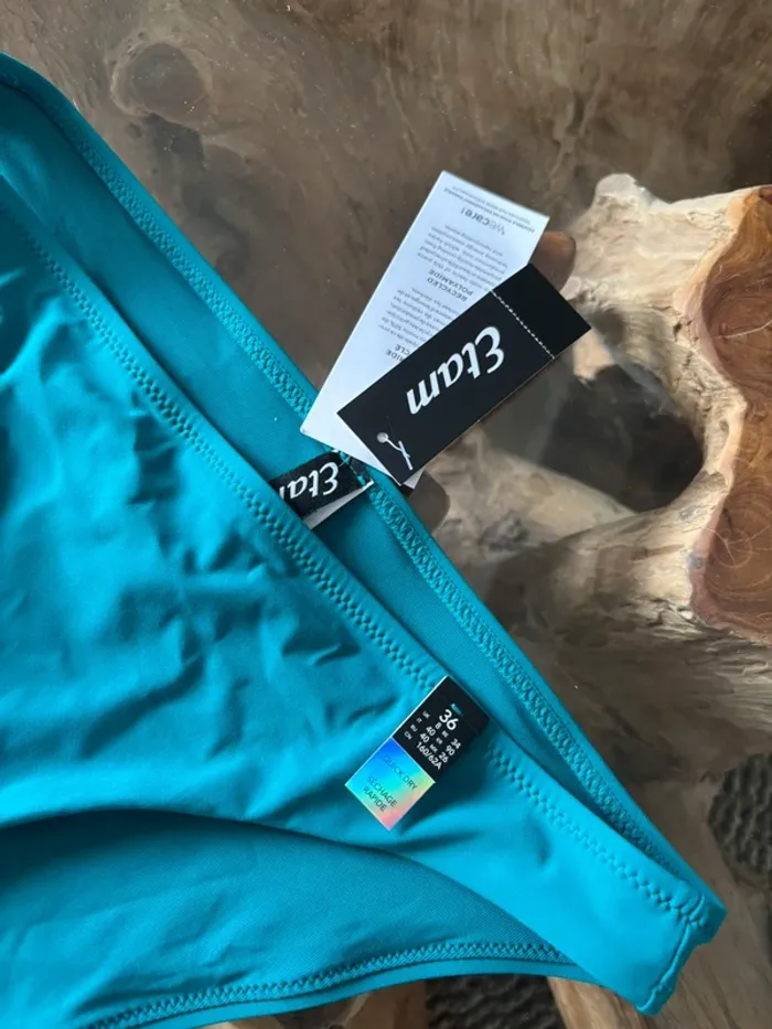 Bas de maillot de bain Etam biki vert émeraude - photo numéro 4