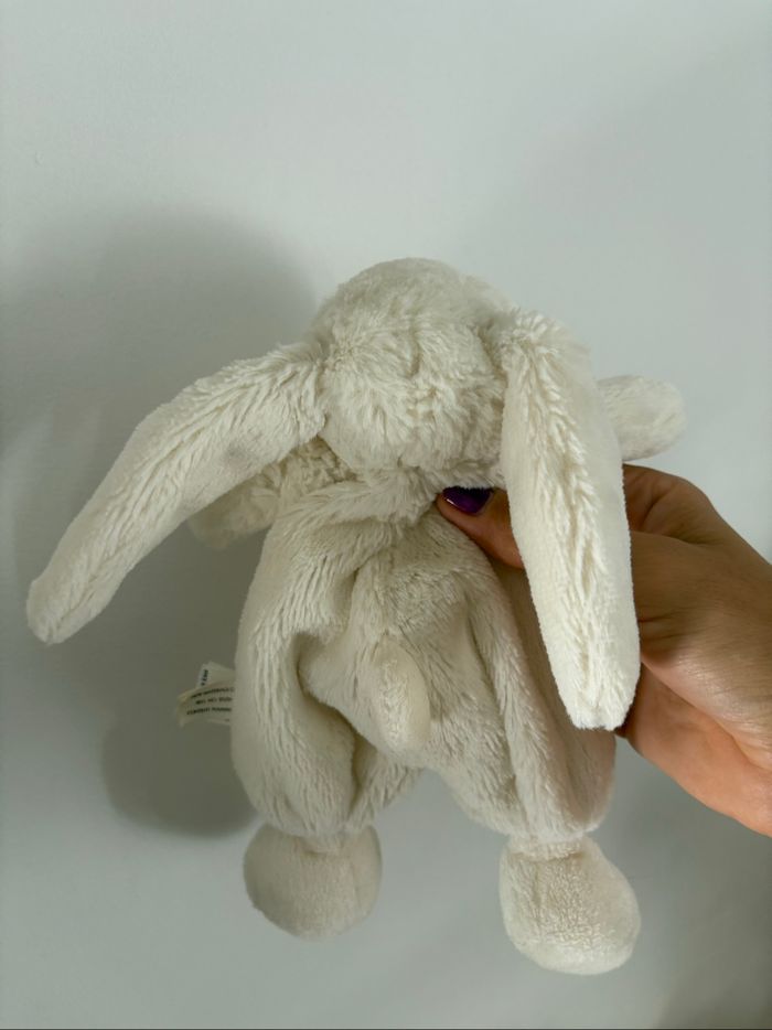 Doudou lapin Jellycat blanc crème Little Jellycat très bon état - photo numéro 7