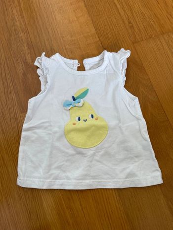 Débardeur fille neuf Tex Baby taille 3 mois