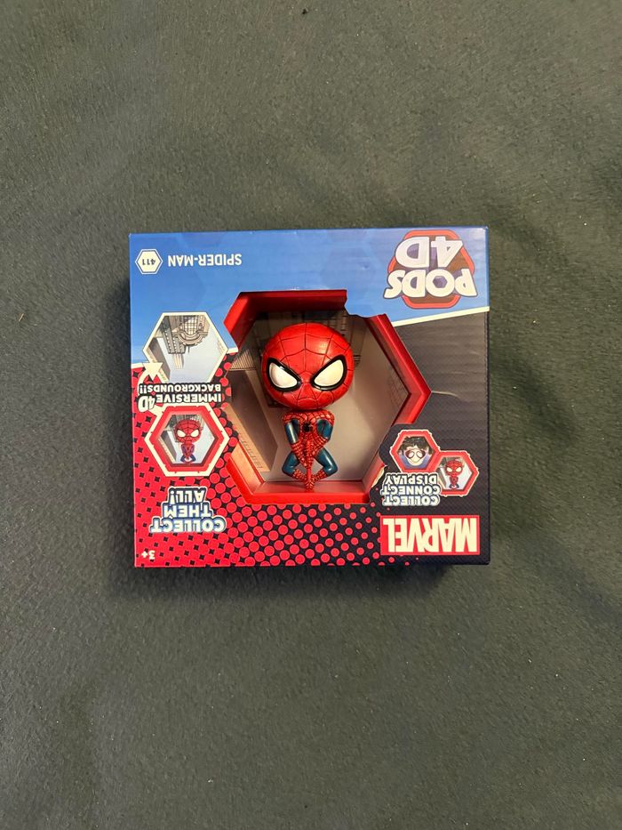 Wow! Pods - Figurine 4D Marvel Spider-Man, figurine unique à collectionner à tête branlante