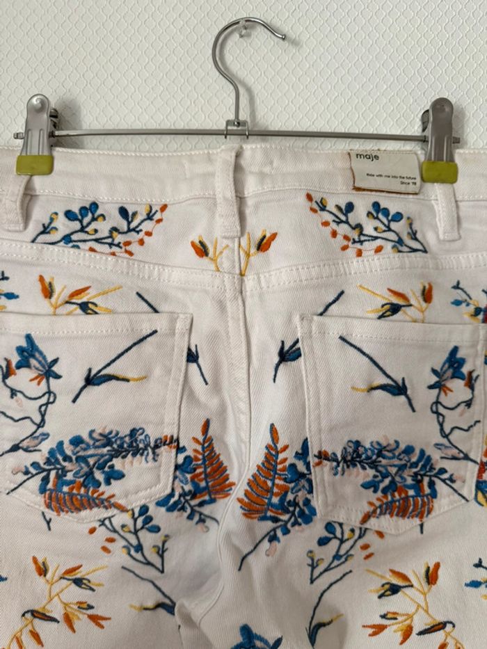 Pantalon blanc droit maje taille 36 neuf sans étiquette - photo numéro 6