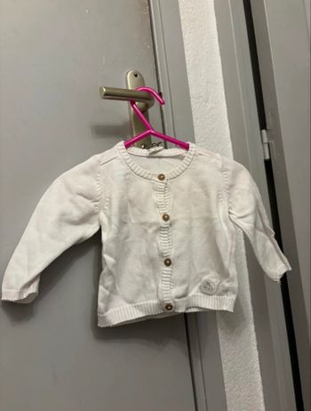 Gilet blanc h&m 2/4 mois