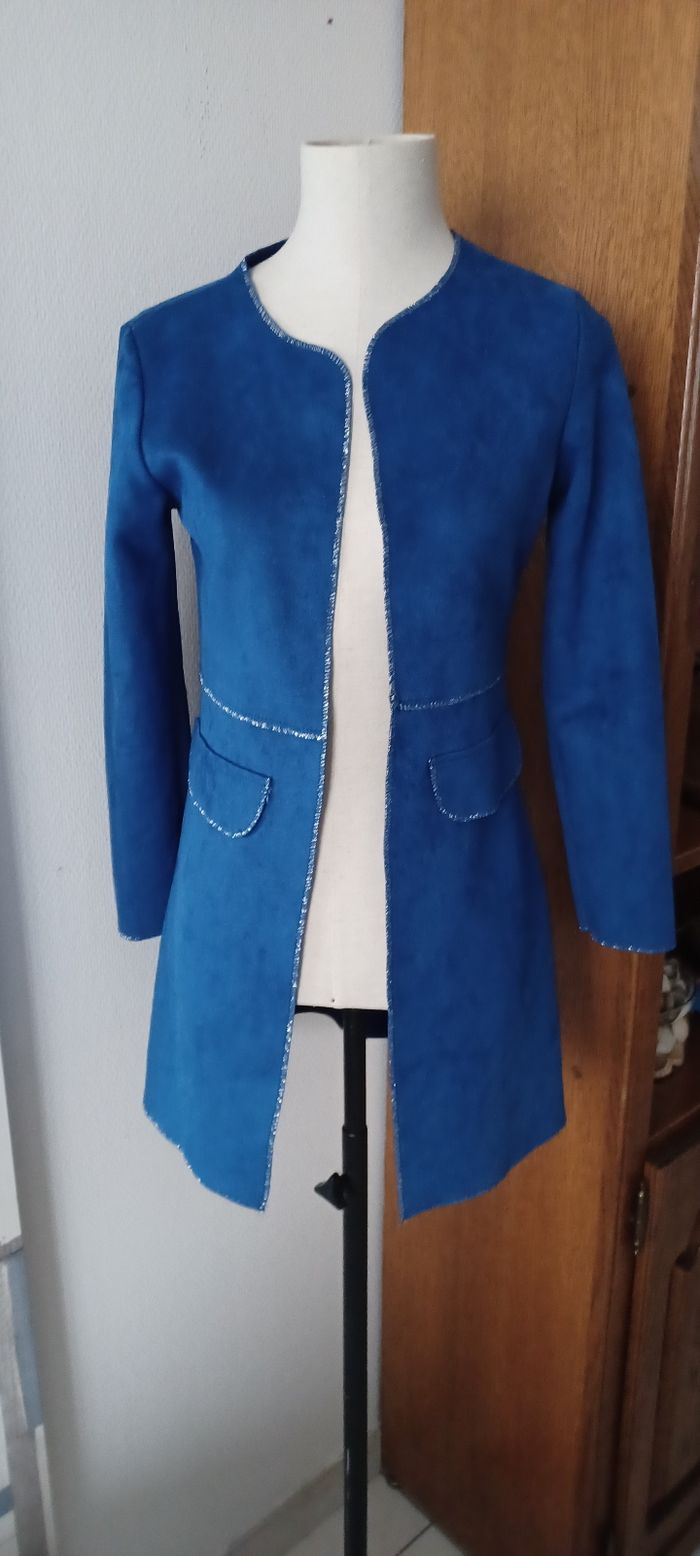 Très jolie veste suédine femme T S - photo numéro 2