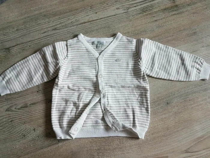 Gilet fin 12 mois Mes petits cailloux