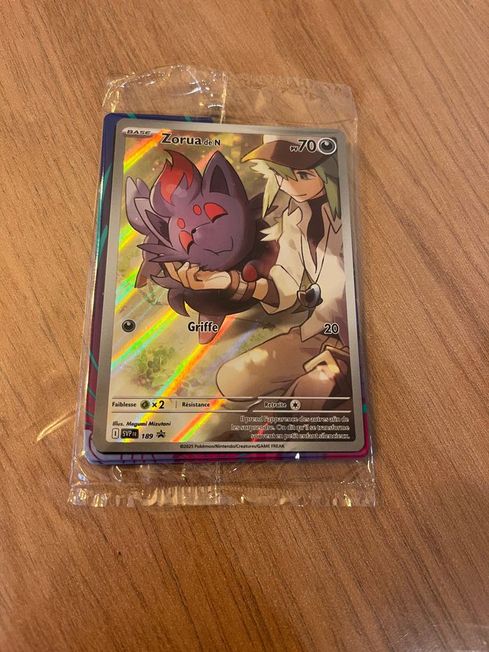 Carte Pokemon Zorua De N Promo SVP Fr 189 EV9 Aventures Ensemble FR Scellée