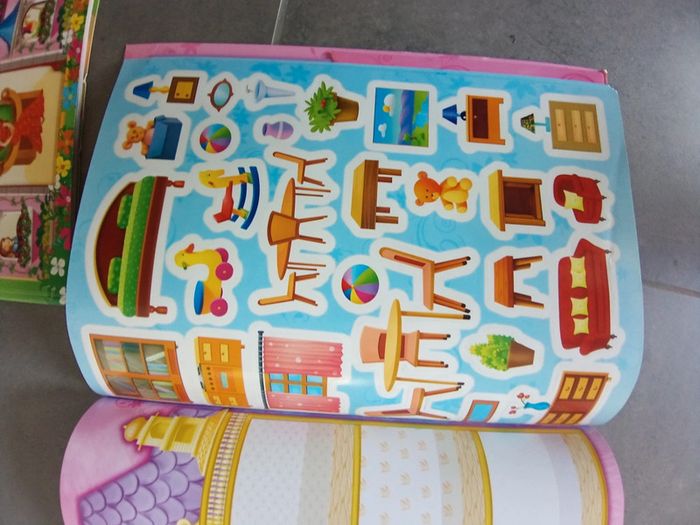 Lot de 2 livres maison et château à décorer - photo numéro 4