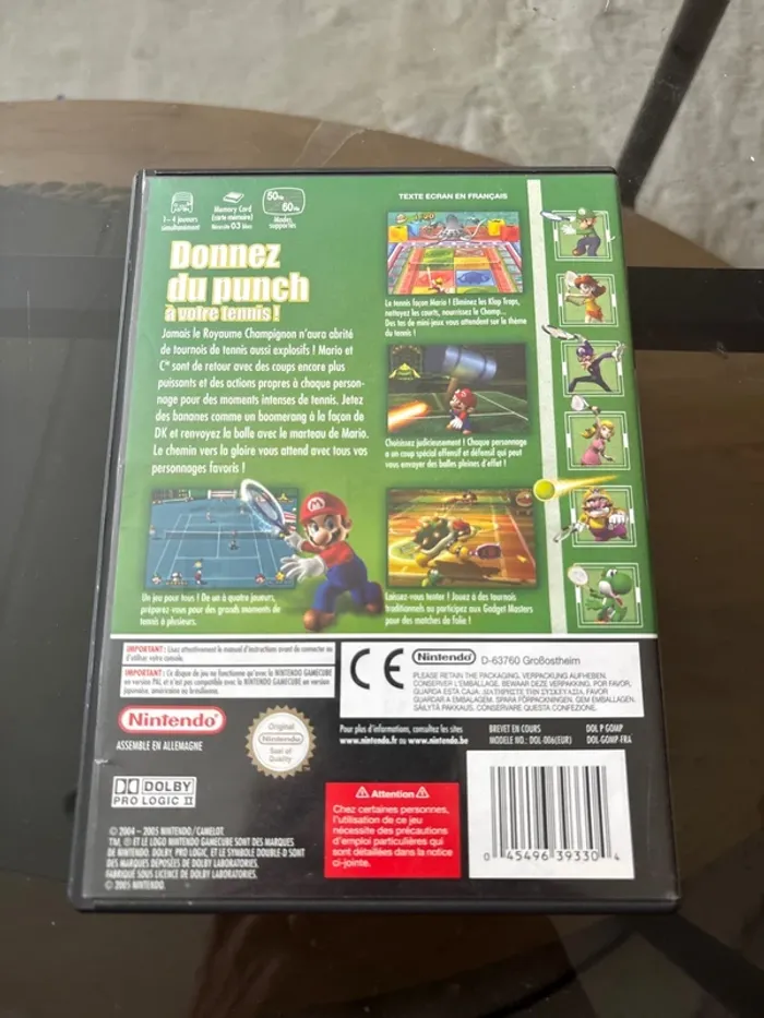 Boîte Mario tennis power gamecube - photo numéro 3