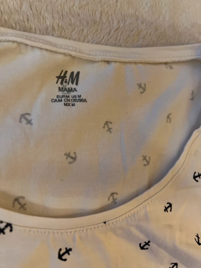 T-shirt maternité H&M mama taille M - photo numéro 3