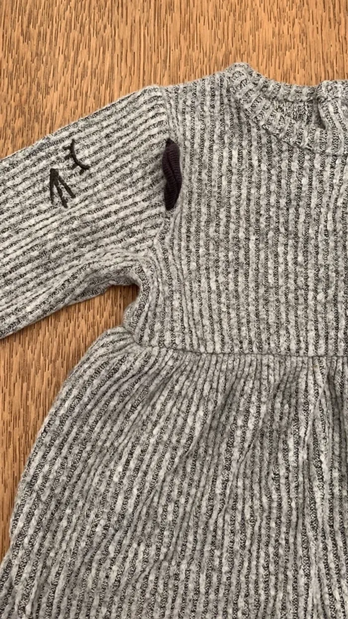 Robe grise fille 3 mois - photo numéro 3