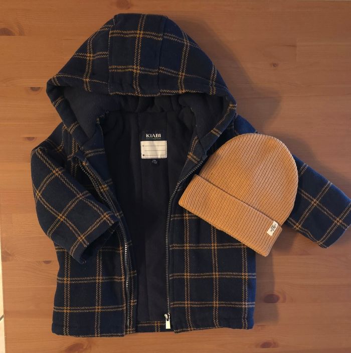 🥰💙😍 manteau chaud et bonnet 24mois Garçon 🥰😍💙