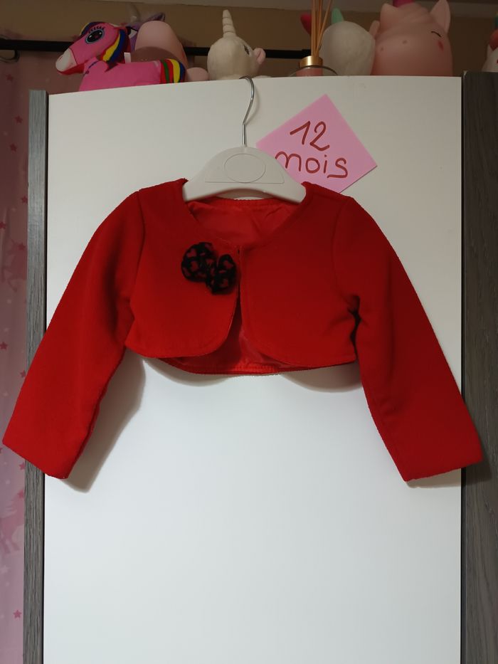 Veste rouge 12 mois
