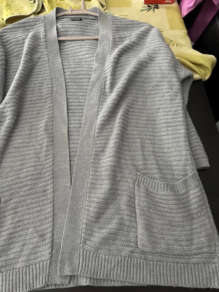 Veste laine grise grande taille femme - photo numéro 7