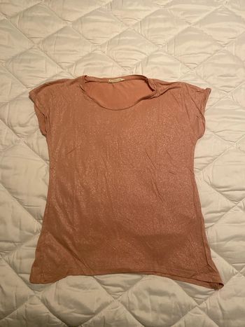 T shirt rose pailletée femme cache cache neuf taille s