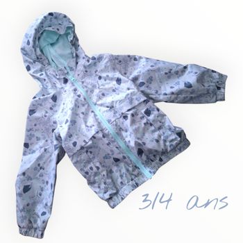 🌦️🧥🌈 Veste de randonnée QUECHUA – 3/4 ans 🌈🧥🌦️