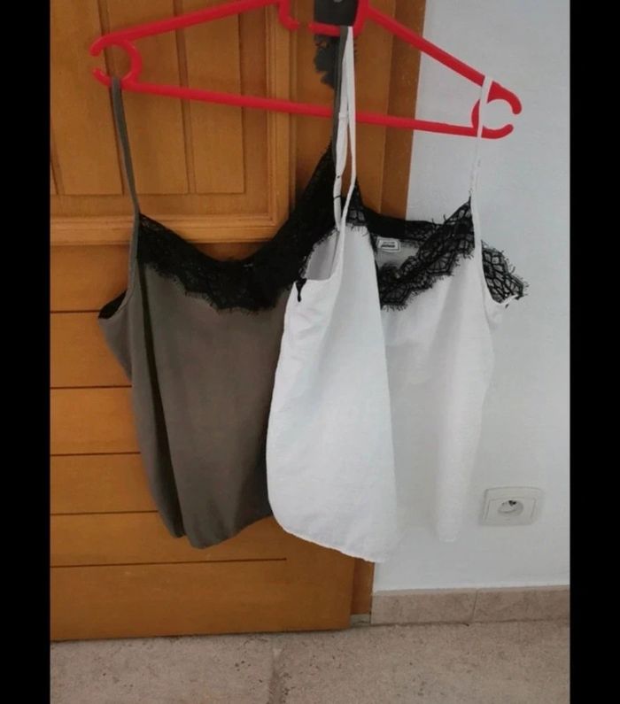 2 débardeurs en viscose