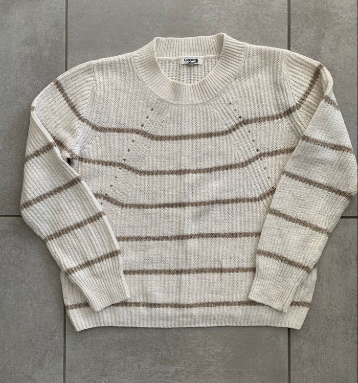 Pull beige et écru Creeks taille M