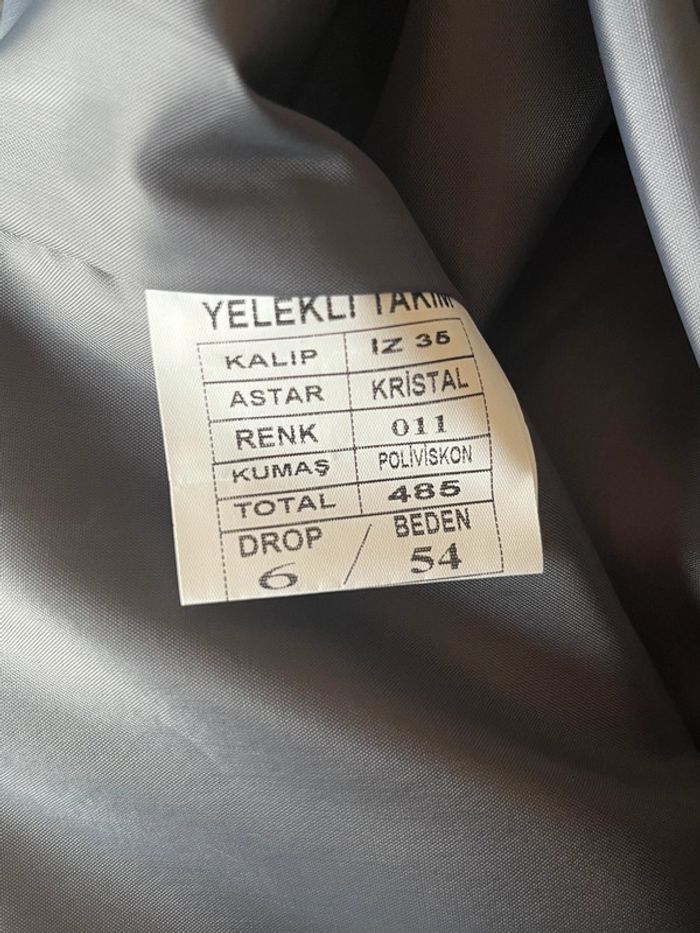Costume homme 3 pièces gris chic mariage cérémonie fête taille 54/46 - photo numéro 8
