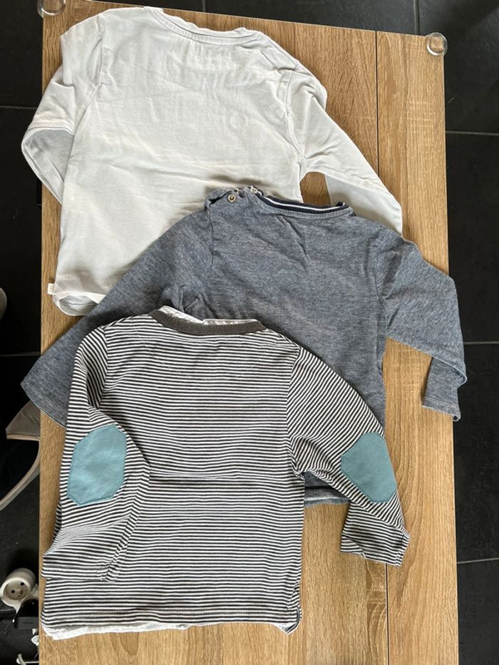 Lot 3 t-shirts manches longues OBAIBI 23 mois - photo numéro 2