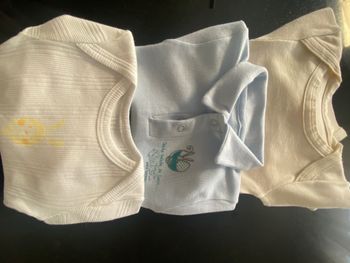 Lot de trois body neuf petits bateaux