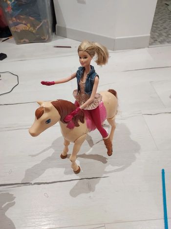 Barbie et sont cheval