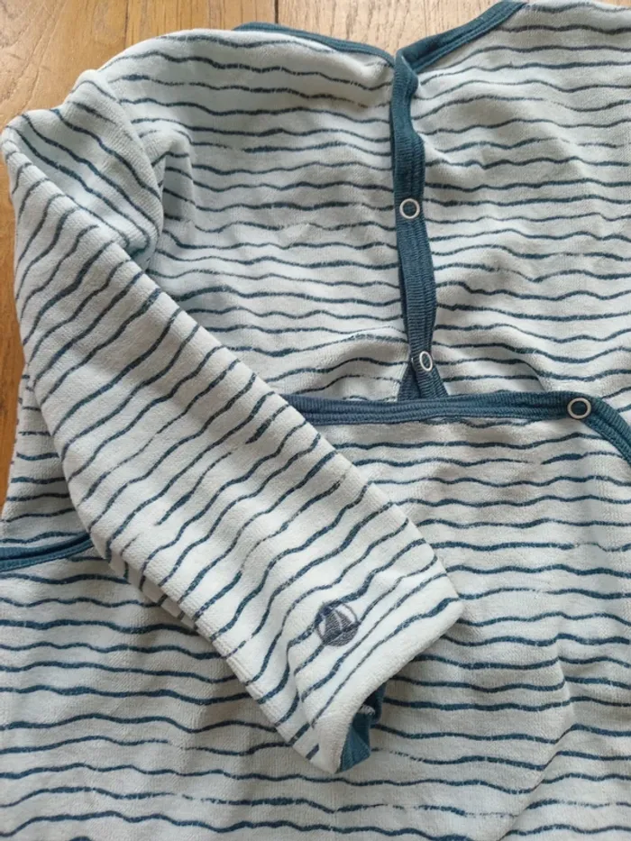 Lot 3 pyjamas grenouillère fille velours hiver, 1 pièce, Petit Bateau 24 mois - photo numéro 8