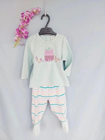 Pyjama velours 2 pièces 12 mois Orchestra