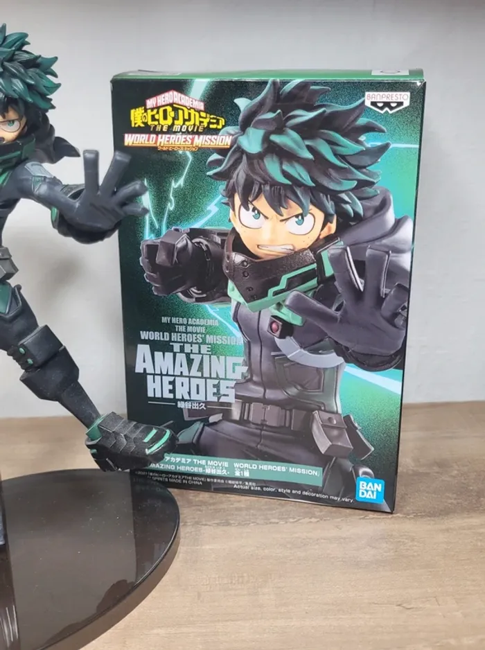 Figurine My Hero Academia The Movie The Amazing Heroes Izuku Midoriya Banpresto Bandai - photo numéro 10