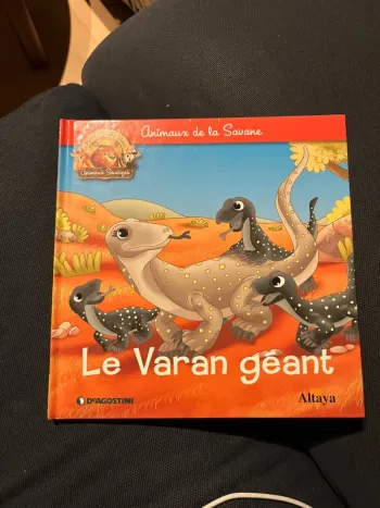 Livre pour enfants altaya le varan géant