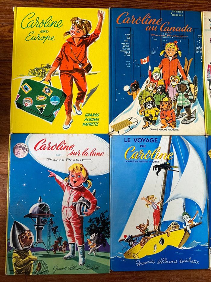 Lot de 6 livres Caroline Grands Albums Hachette Pierre Probst anciens années 60 - photo numéro 3