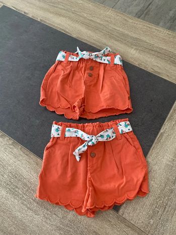 Lot de 2 shorts obaibi 6 mois