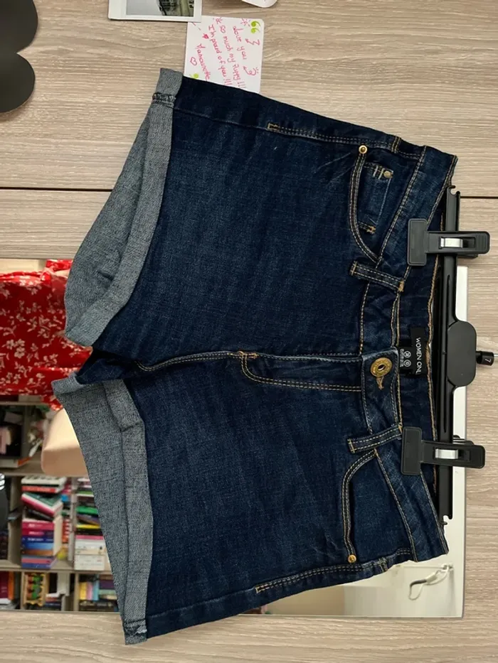 Short en jean bleu
