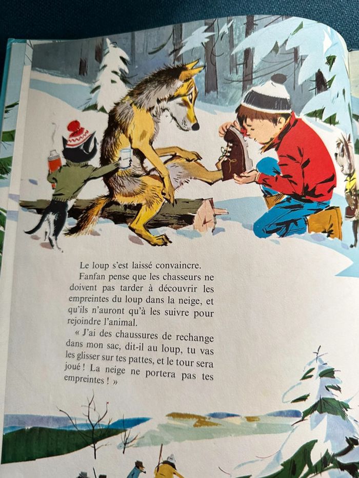1966 Livre ancien Caroline et le dernier loup Pierre Probst auteur Caroline Grands albums Hachette - photo numéro 6