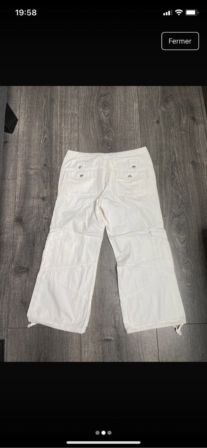 Pantacourt femme blanc Jennyfer taille 36 - photo numéro 2