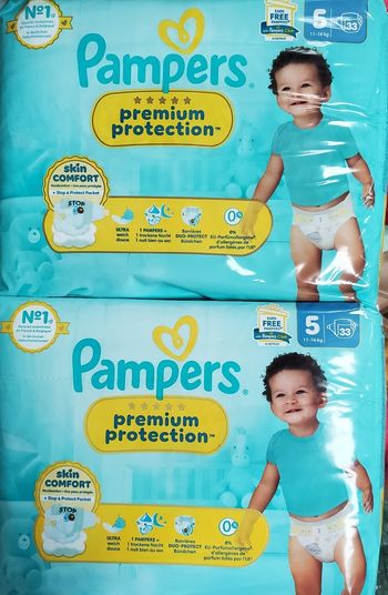 Couches Pampers prenium protection taille 5, 66 Couches.