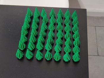 49 sapins verts Lego - parfait état - vrai Lego