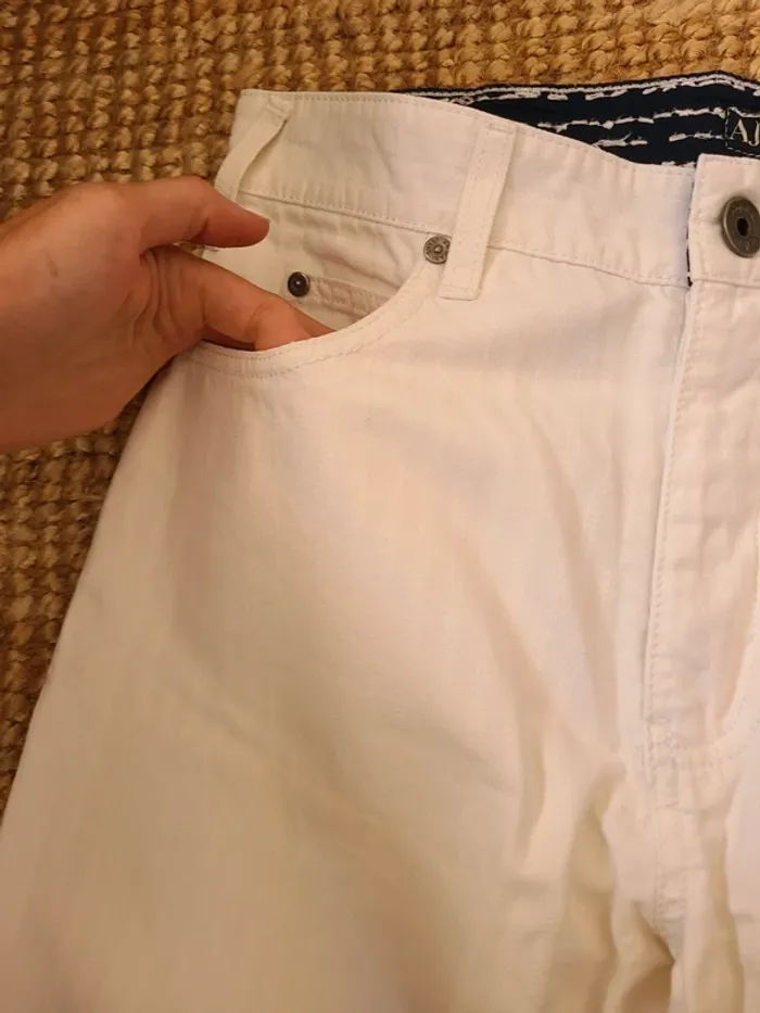 Jeans blanc homme Armani - photo numéro 4