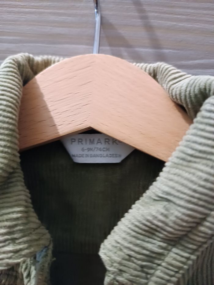 Veste velours côtelé kaki - photo numéro 3