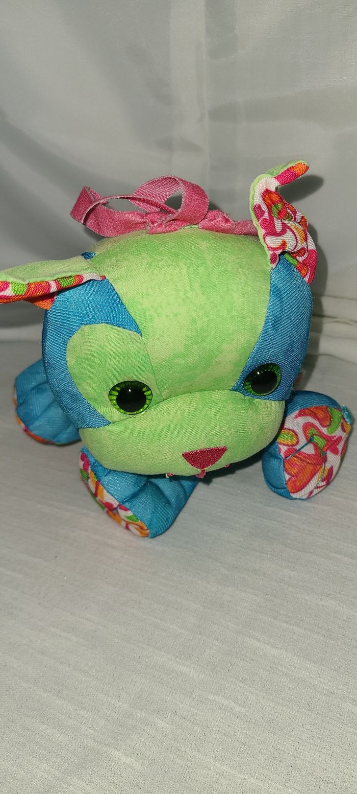 Peluche Doodle Pet bleu vert pour chien, lavable et sans marqueur - photo numéro 3