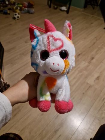 Peluche licorne nicky toy multicolore