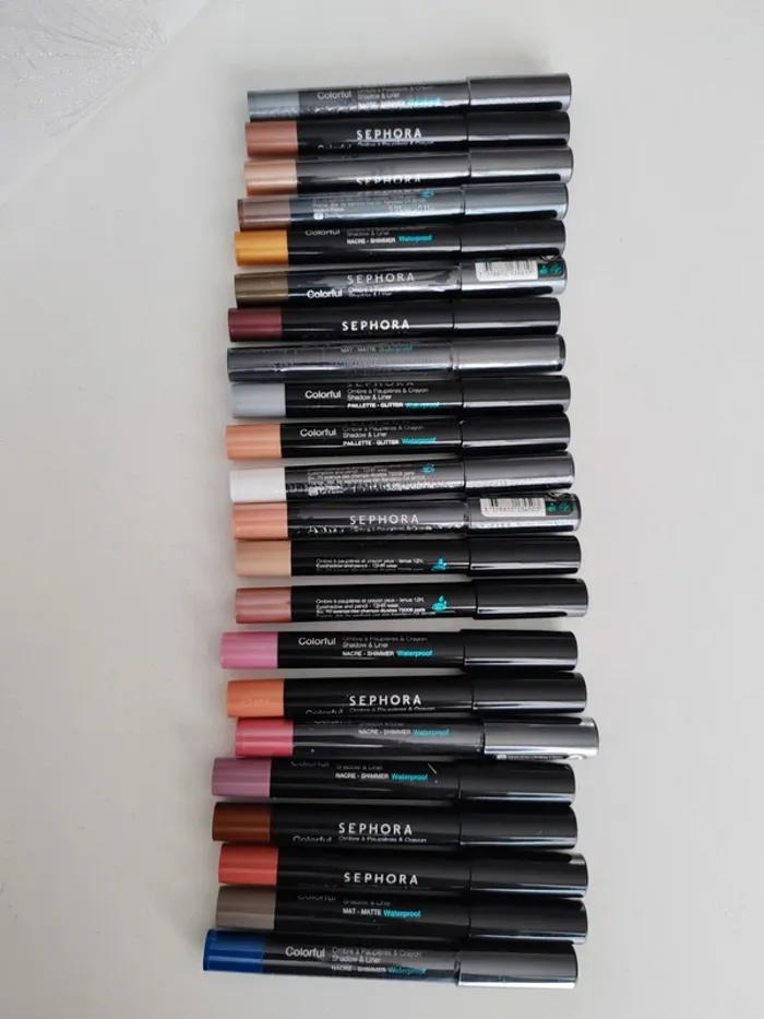 Ombre à paupières et crayon waterproof