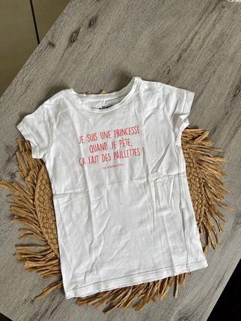 T shirt été gemo 8 ans fille