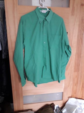 Chemise manches longues verte