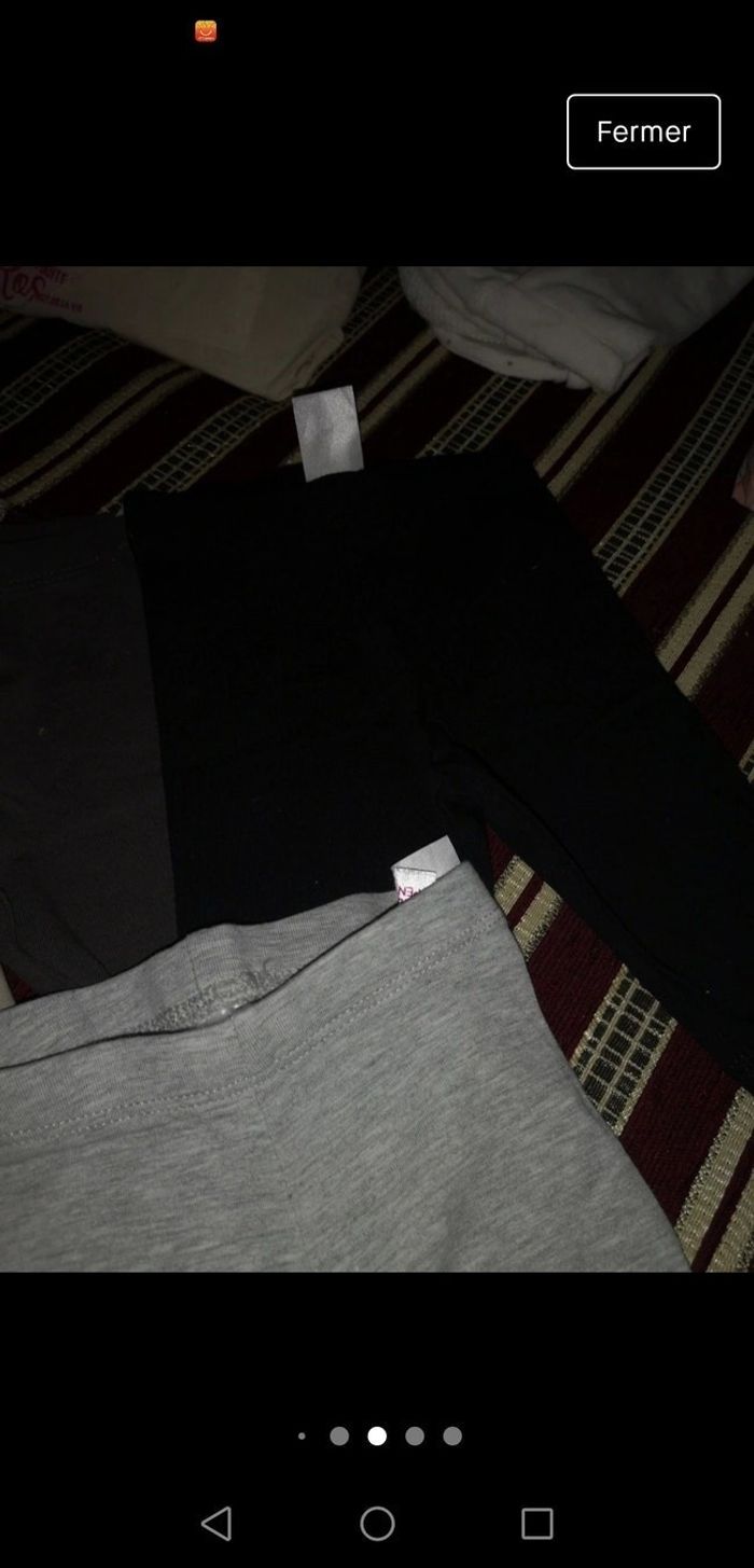 Lot 5 leggings fille. H&M. 1 mois - photo numéro 5