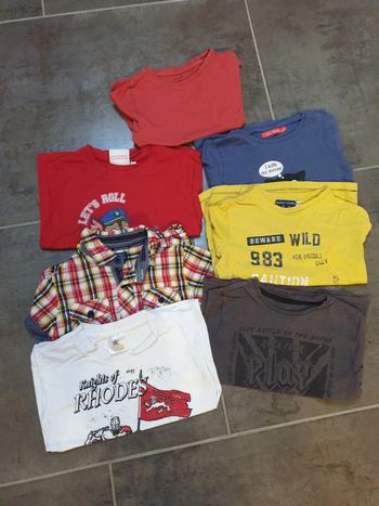 Lot de 6 t-shirts chemise garçon taille 4 ans