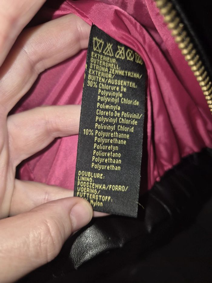 Très jolie veste cintrée noire en simili cuir Straboski taille 40 - photo numéro 7